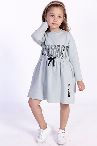 Toontoy Φόρεμα για κορίτσια Fantasy Letter B με τύπωμα με δύο πλαϊνές τσέπες