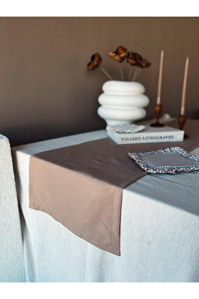 KaiHome Sienna Linen Runner - Brown