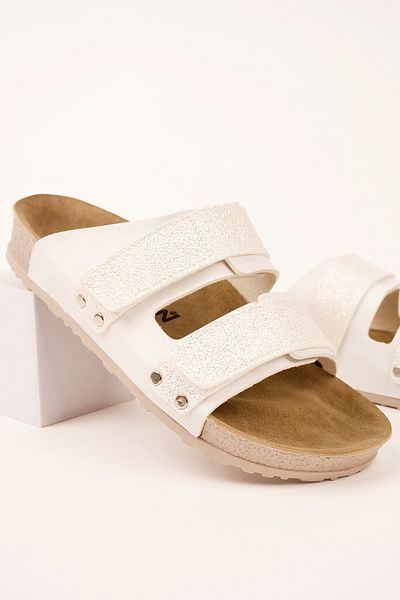 POLOMİA Berry Anatomical Poly Comfort Cool - Sandale de zi cu zi pentru femei, flexibile și reglabile, cu două velcro