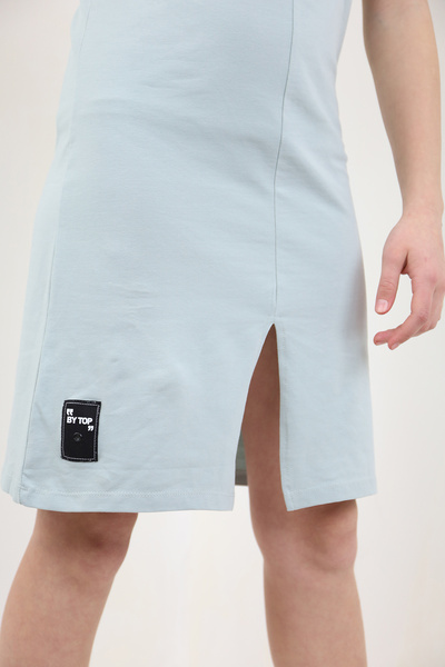 Toontoy Κοριτσίστικο Κεντημένο Σχιστό Λεπτομερές Σετ Φόρεμα 2 τεμαχίων