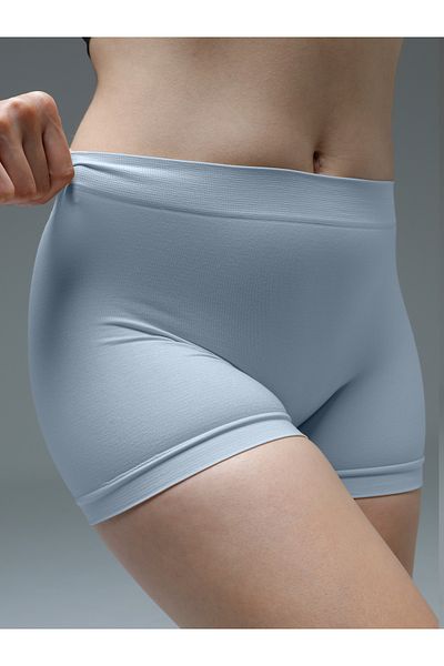 MİSTİRİK Moncorno Model Thin Design Boxer - Butt Shaper, No Trace, Seamless, Light Blue Color