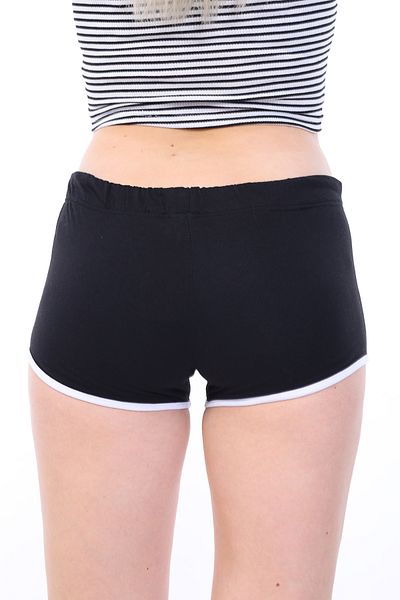 Toontoy Women's Shorts with Elastic Waist - Piping Detail