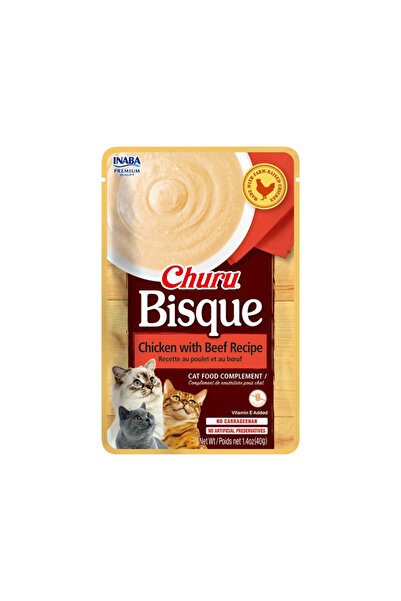 Inaba وصفة حساء الدجاج مع لحم البقر من تشورو - مكافآت القطط القابلة لللعق - 4...