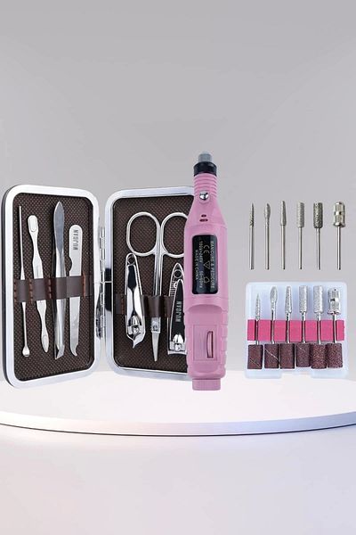 Bella Manicure Pedicure Set Set of Two Hand and Foot Care Callus Removal Prosthetic Nail Removal