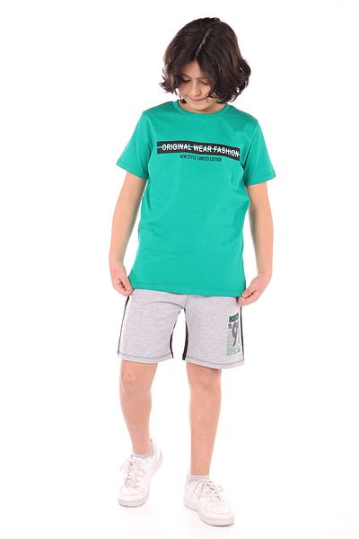 Toontoy Text Printed Shorts Set for Boys