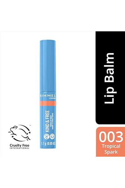 Rimmel London Kind & Free Tinted Lip Balm, Hydrating, Lightweight, Vegan Formula - 003, 4g (0.14oz)