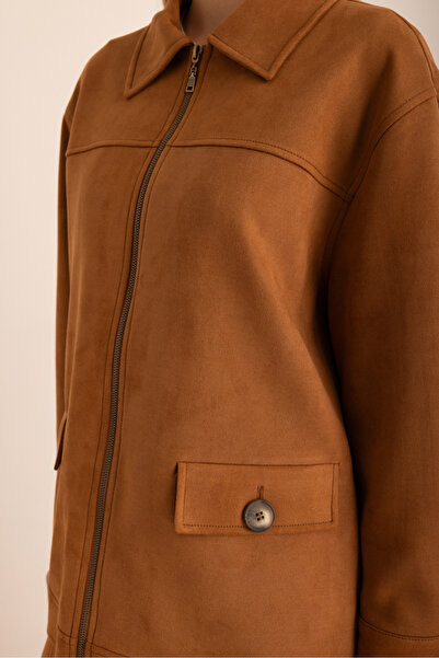 Aker Oversize Süet Ceket