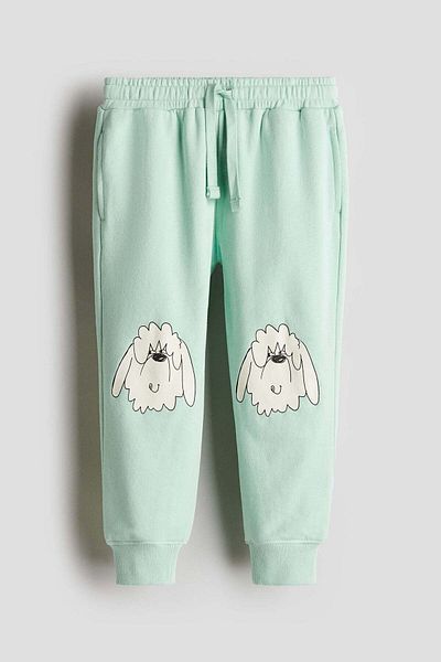 H&M Printed cotton joggers