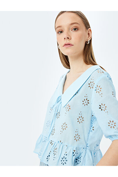 Koton Блуза с къси ръкави и балонни ръкави