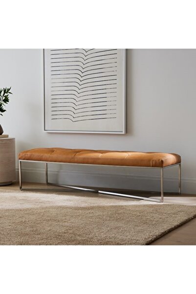 HOMIOF Metal Deri Bench