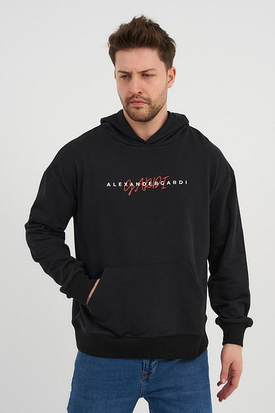 ALEXANDERGARDI Προσαρμοσμένο Unisex εμπριμέ φούτερ με κουκούλα καγκουρό με τσέπη (UNX-0017602)