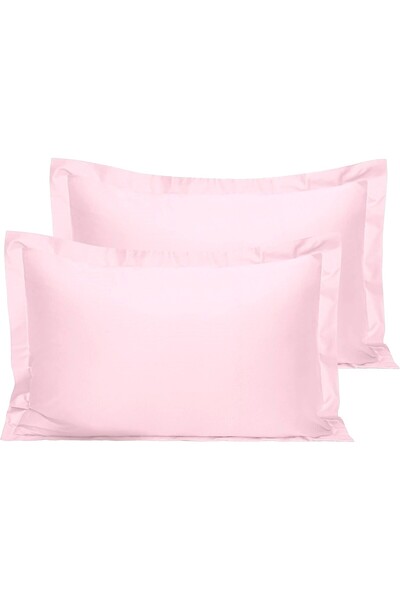 Maki Home غطاء وسادة من القطن بنسبة 100% من Makiteks باللون الوردي الفاتح مقا...