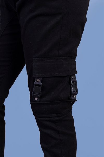 Toontoy Boy's Elastic Waist Cargo Pocket Jogger Pants