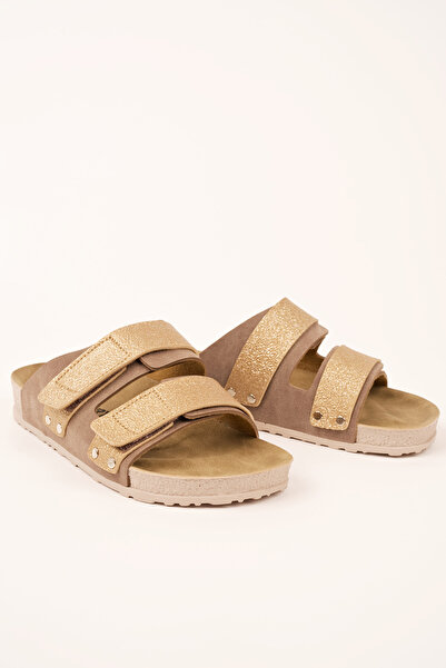 POLOMİA Berry Anatomical Poly Comfort Cool - Sandale de zi cu zi pentru femei, flexibile și reglabile, cu două velcro