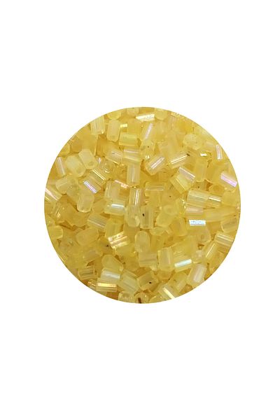 STUMBANNG Cut Glass Beads 2mm - 60 Grams - Transparent Yellow - Bnc351