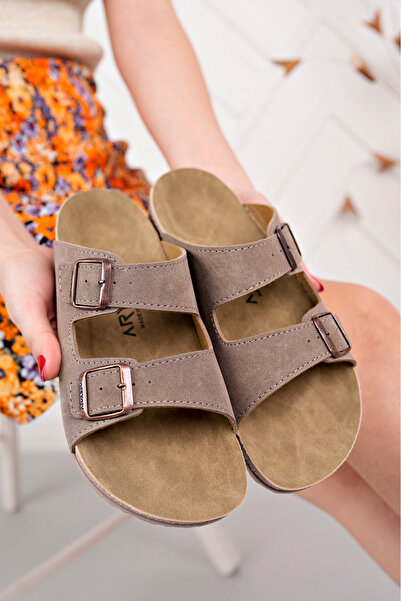 POLOMİA Удобни дамски ежедневни чехли с гъвкава двойна катарама Polomia Maria