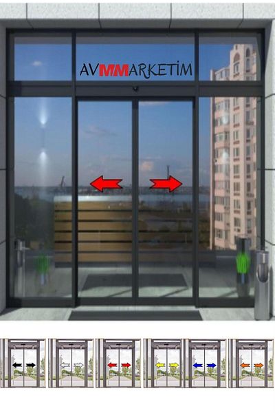 AVMmarketim Pop up Directional Ok Sign for Automatic Doors Directional for Door with Photocell Sensor for Right Left Door