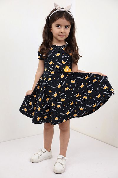 Toontoy Printed Complete Dress for Girl