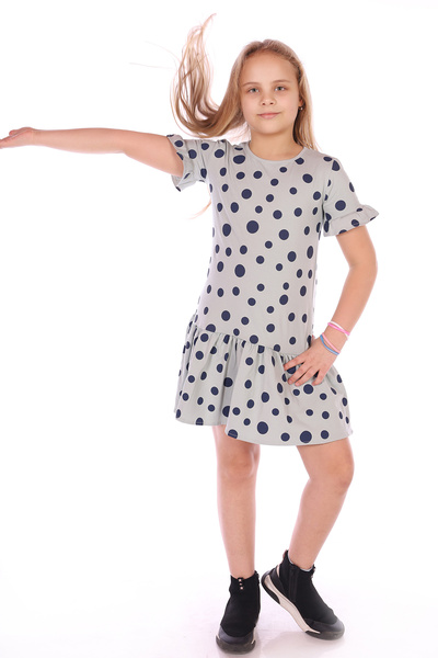 Toontoy Κορίτσι - Ολόσωμο φόρεμα πουά με τύπωμα