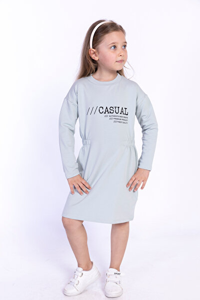 Toontoy Φόρεμα για κορίτσια με ελαστική μέση casual καλοκαίρι με τύπωμα