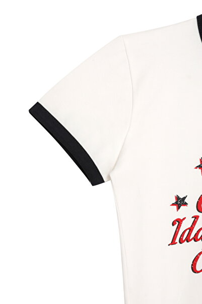 Quzu Μπλουζάκι με στάμπα Ecru Cowboy Boots