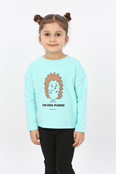 Toontoy Fată - Tricou Hedgehog cu imprimeu