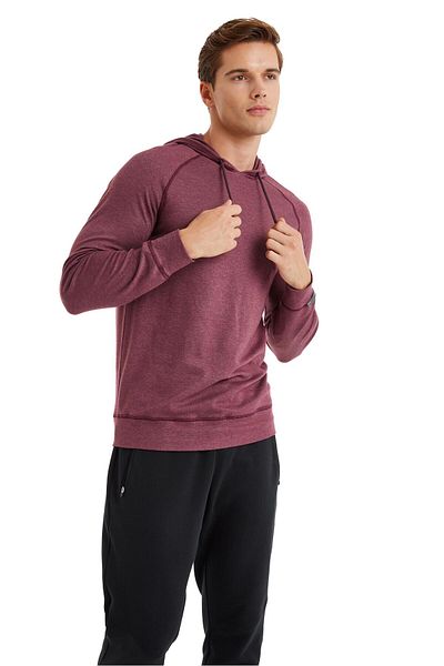 Blackspade Ανδρικό φούτερ με κουκούλα Flash Thermal Claret Red C8T6N4O7