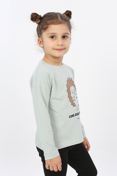 Toontoy Girl - Hedgehog Printed T-Shirt