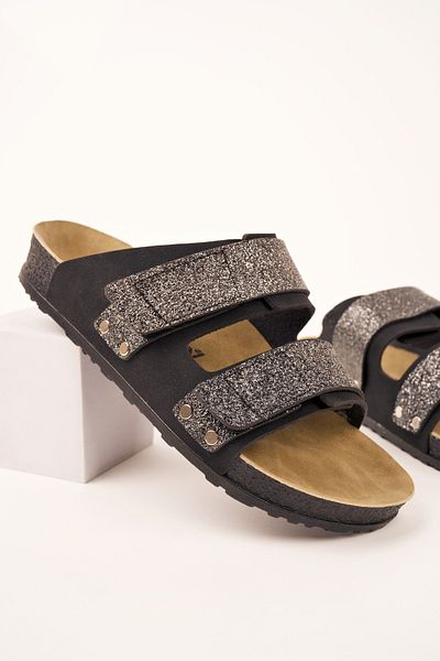 POLOMİA Berry Anatomical Poly Comfort Cool - Flexible and Adjustable Two Velcro Women's Casual Sandals Slippers