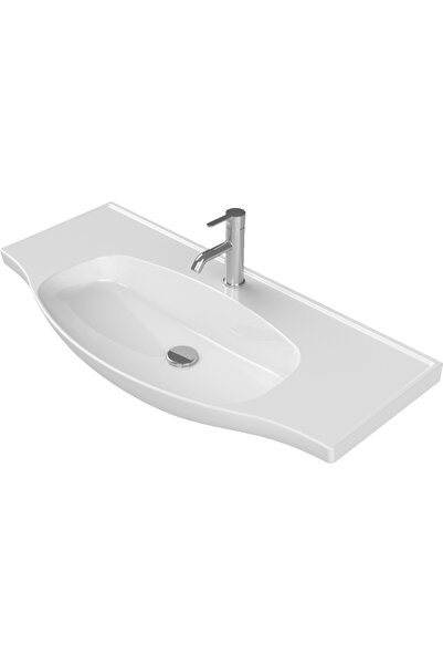 Turkuaz Seramik Lila  Etajerli Lavabo 100 x 45 cm