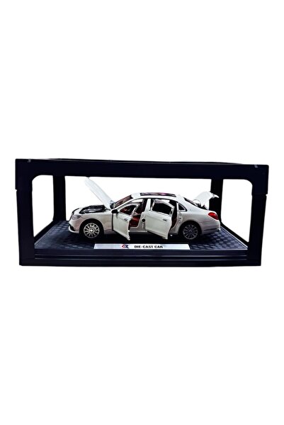 Can Ali Toys 1:24 Metal Model Koleksiyon Araba Mercedes E300eL Beyaz 21 CM CZ...