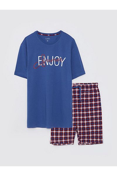 LC Waikiki Σετ ανδρικών πιτζάμες Standard Fit με σορτς