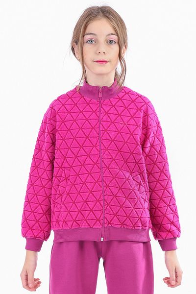 Toontoy Embroidery Detailed Girl's Cardigan