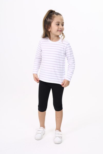 Toontoy Unisex Çocuk Çizgili Tişört