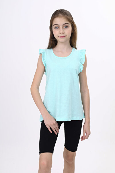 Toontoy Tricou pentru fetiță cu mâneci cu volane 24095