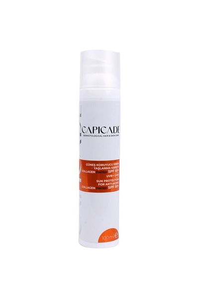 Capicade Sunscreen Cream Anti-Aging Collagen Tinted Spf50 100 ml (New Packing)
