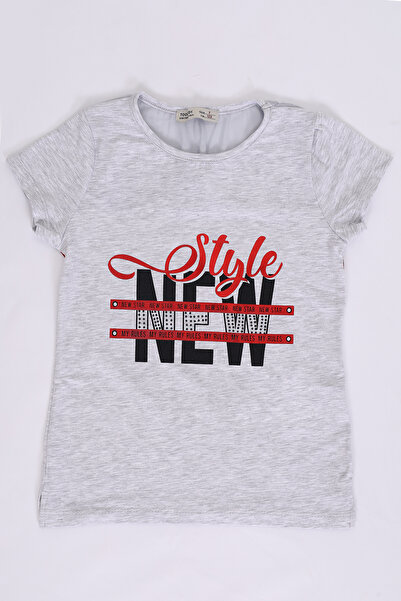 Toontoy Κοριτσίστικο μπλουζάκι με κέντημα με πέτρες με τύπωμα