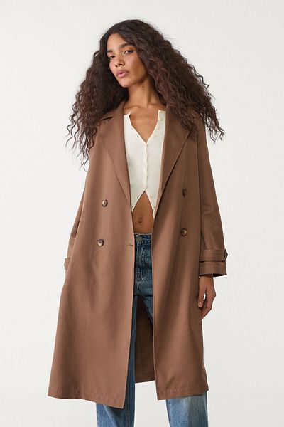 Stradivarius Long flowing trench coat