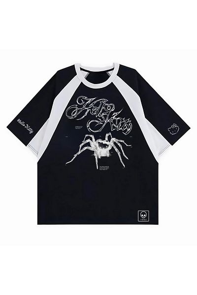 Touz Moda Μπλουζάκι με στάμπα Kitty Spider Oversize (Unisex).