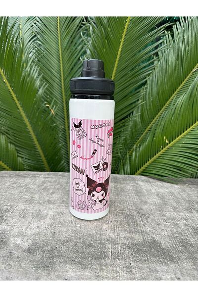 Senden Hediye Black Kuromi Water Bottle Cover