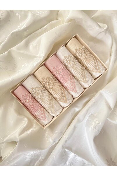 felisya 6'lı Kutulu Hediyelik, çeyizlik, havlu Seti