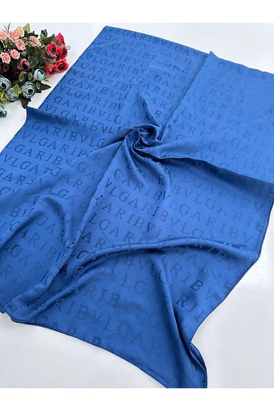 locella JSL0905 Model Dark Jeans Jacquard Shawl B Pattern