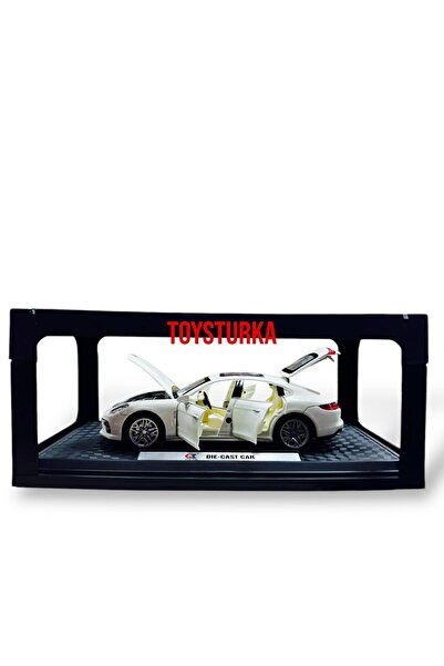 Can Ali Toys 1:24 Metal Model Koleksiyon Araba Porsche Beyaz 21 CM CZ127B