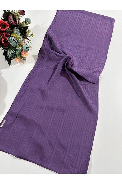 Levidor Premium Jacquard Shawl Purple Blue Ljk0402