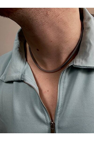 Arvens قلادة سلسلة ثعبان للرجال للجنسين من الفولاذ المقاوم للصدأ، مقاومة للتشويه، مقاومة للتلاشي، قلادة من الفولاذ للنساء