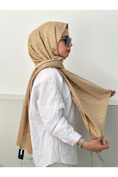 locella Σάλι Jacquard Moka - Μοντέλο JSL1225