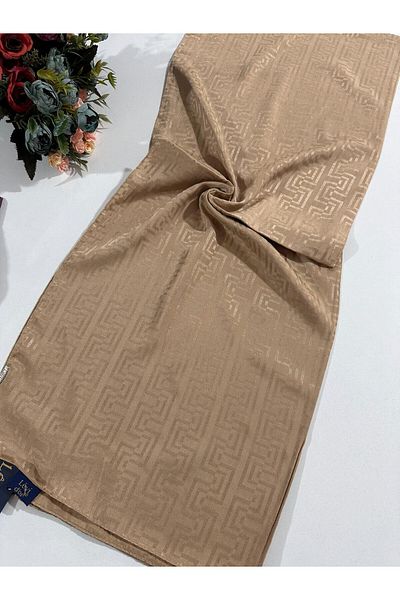 Levidor Premium Jacquard Shawl Milk Coffee Ljk0408