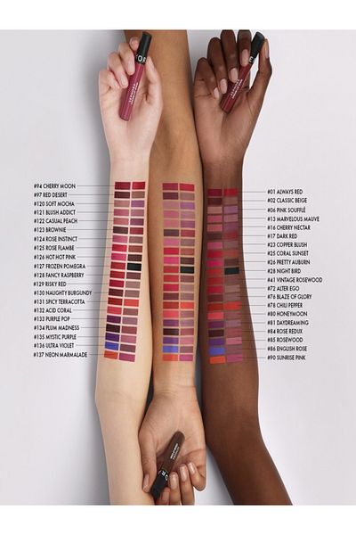 SEPHORA COLLECTION كريم الشفاه ستاين - أحمر شفاه مخملي غير ملطخ - أحمر شفاه سائل غير لامع