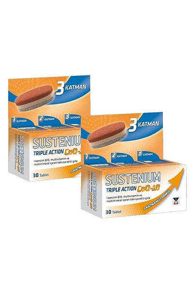 Sustenium Coq-10 Triple Action - 30 Tablets, 2 Pieces
