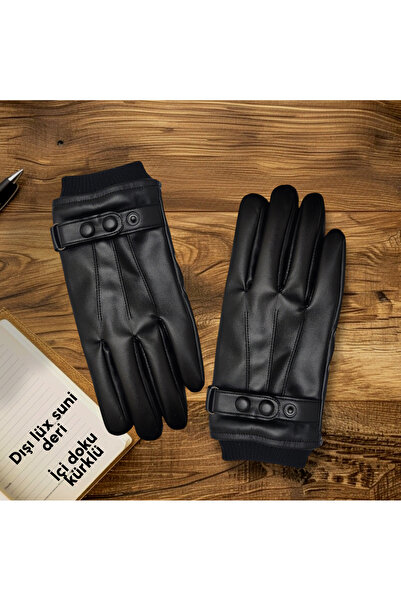 Özyıldırım Çarşı Pazar Erkek Deri Eldiven+Şık tasarım+Dokunmatik uyumlu